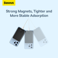 Baseus 6000mAh Power Bank magnetyczna bezprzewodowa ładowarka 10000mAh Powerbank dla iPhone 12 13 Pro Max Mini przenośna zewnętrzna bateria 4